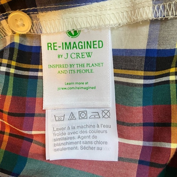 J. Crew Ruffleneck Classic Fit Shirt Snowy Stewart Tartan Plaid Button Down - M - Picture 4 of 10